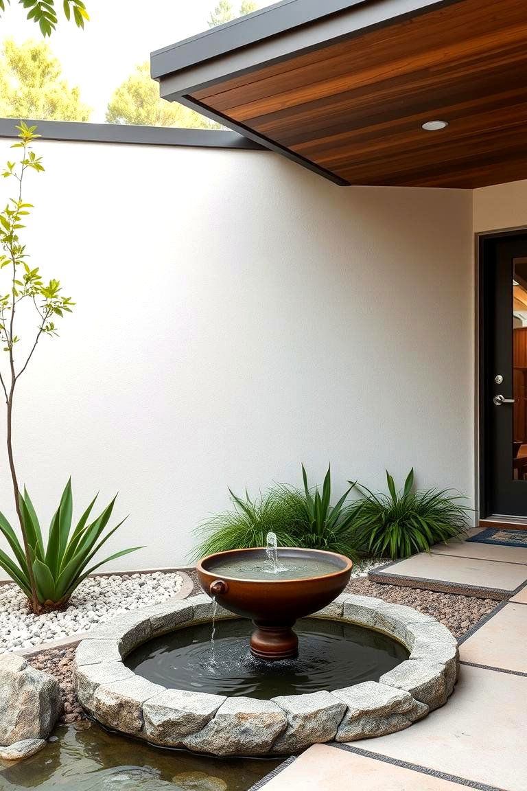 Incorporating a Water Feature - 24 Mid-Century Modern Exterior Home Ideas