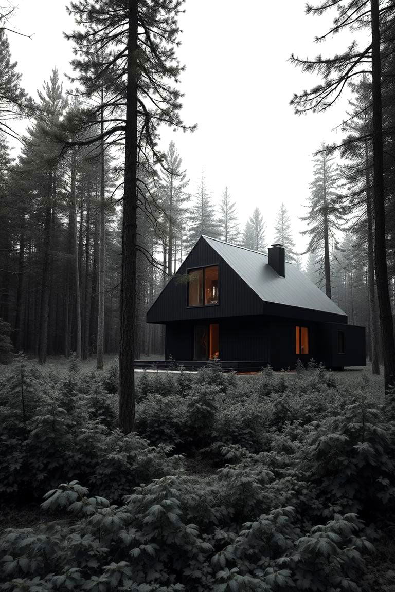 Increased Privacy and Seclusion - 24 Modern Black Houses