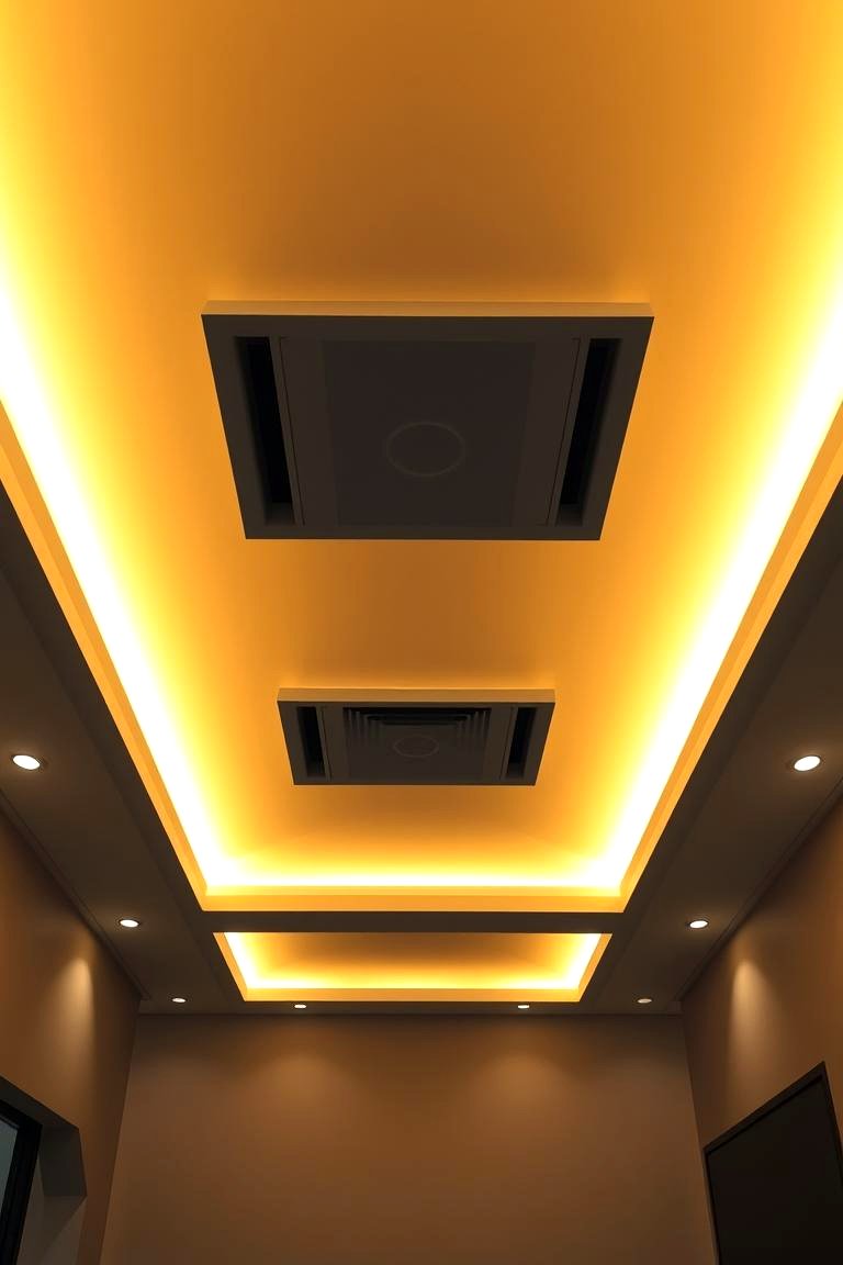 Indirect Glow Lighting Ambiance - 24 Drop Ceiling Lighting Ideas