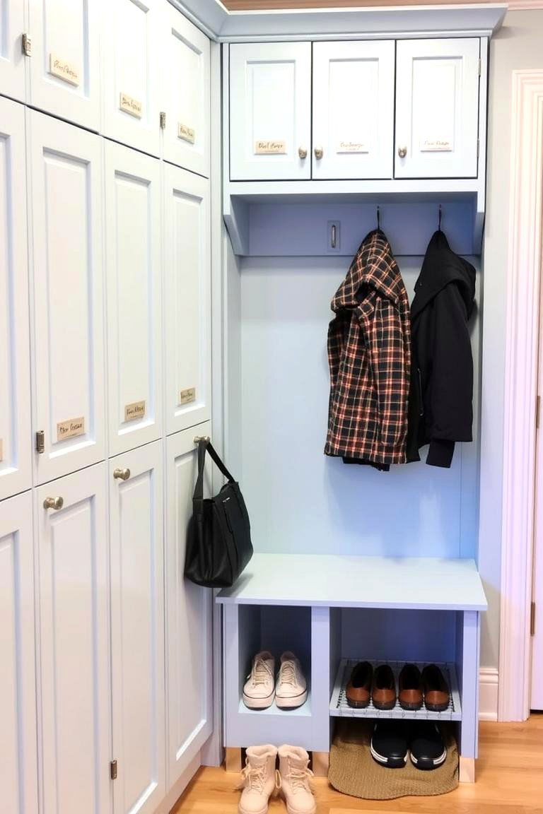 Individual Lockers for Each Family Member - 24 Mudroom Storage Ideas