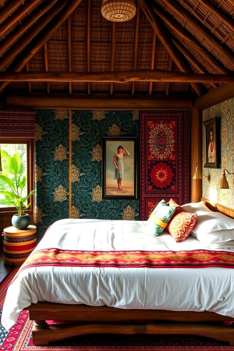 Indonesian Bohemian Retreat - 24 Asian Bedroom Ideas