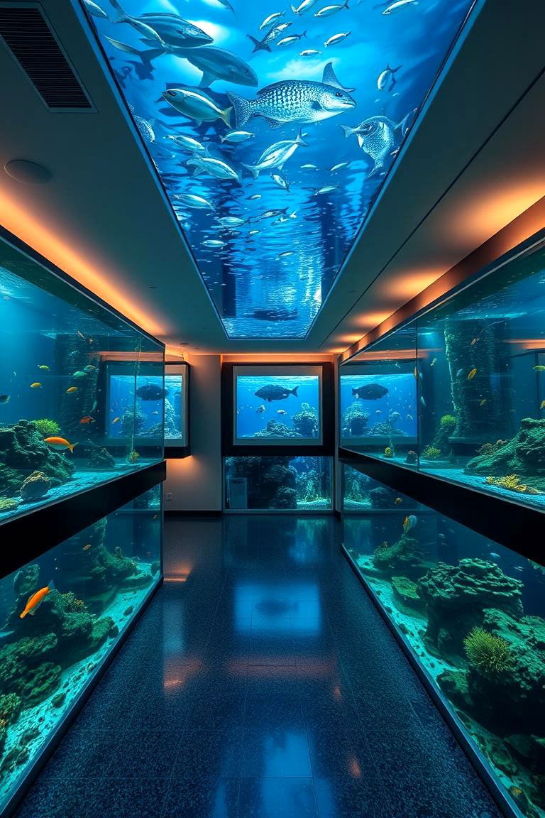 Indoor Aquarium Room - 24 bonus room ideas
