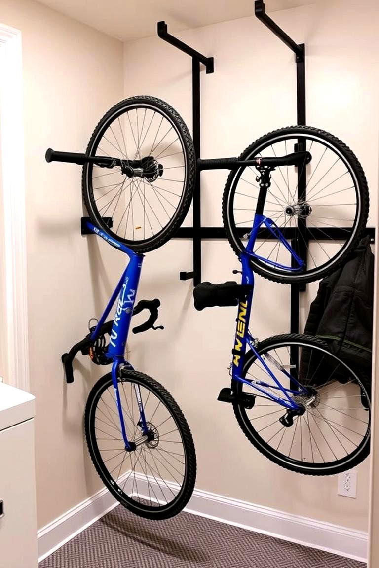 Indoor Bike Storage Solution - 24 Utility Room Ideas