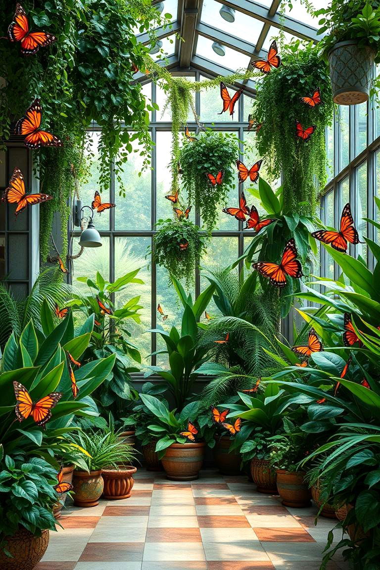 Indoor Butterfly Garden Ambiance - 24 Butterfly-themed Room Ideas