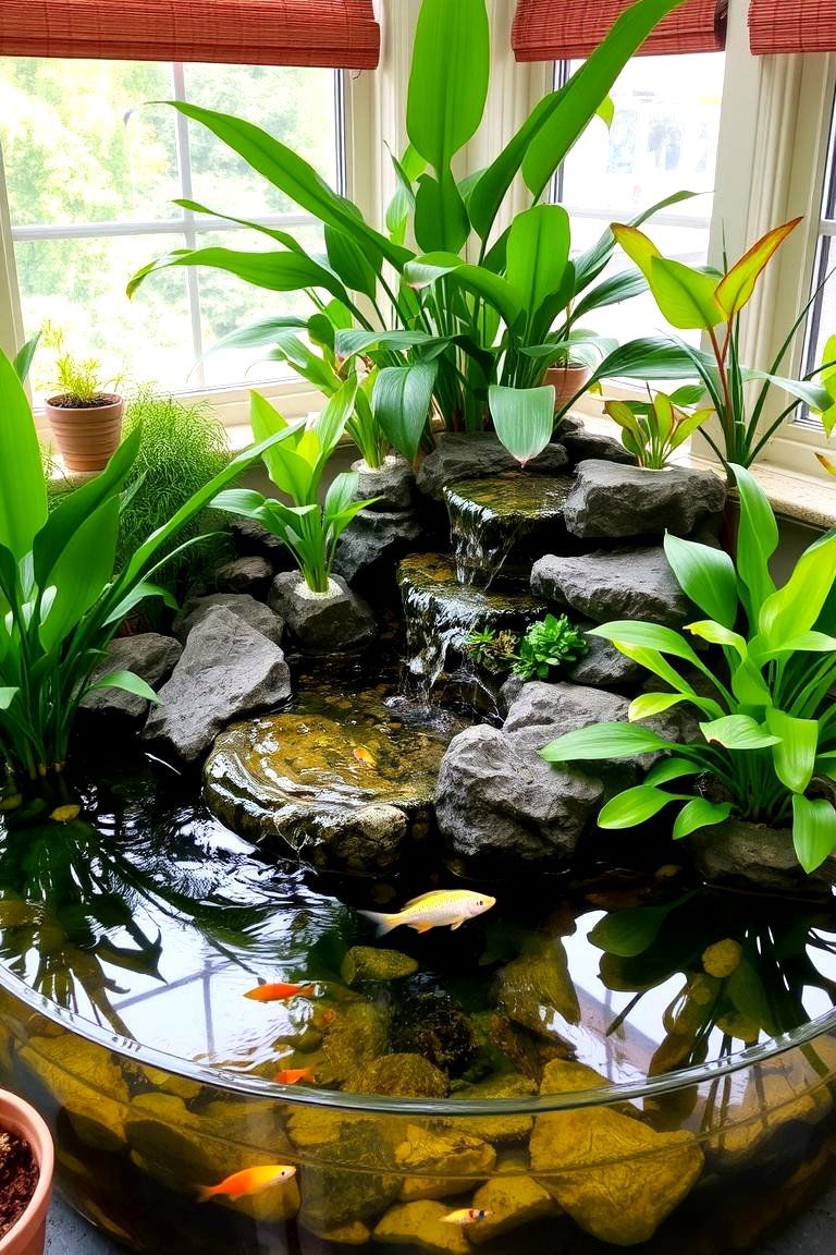 Indoor Fish Pond - 24 Fish Pond Ideas