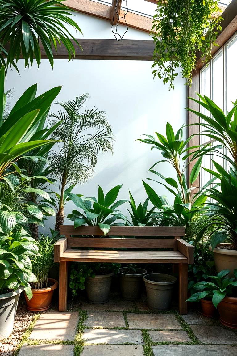 Indoor Garden Bench - 24 Bedroom Seating Area Ideas