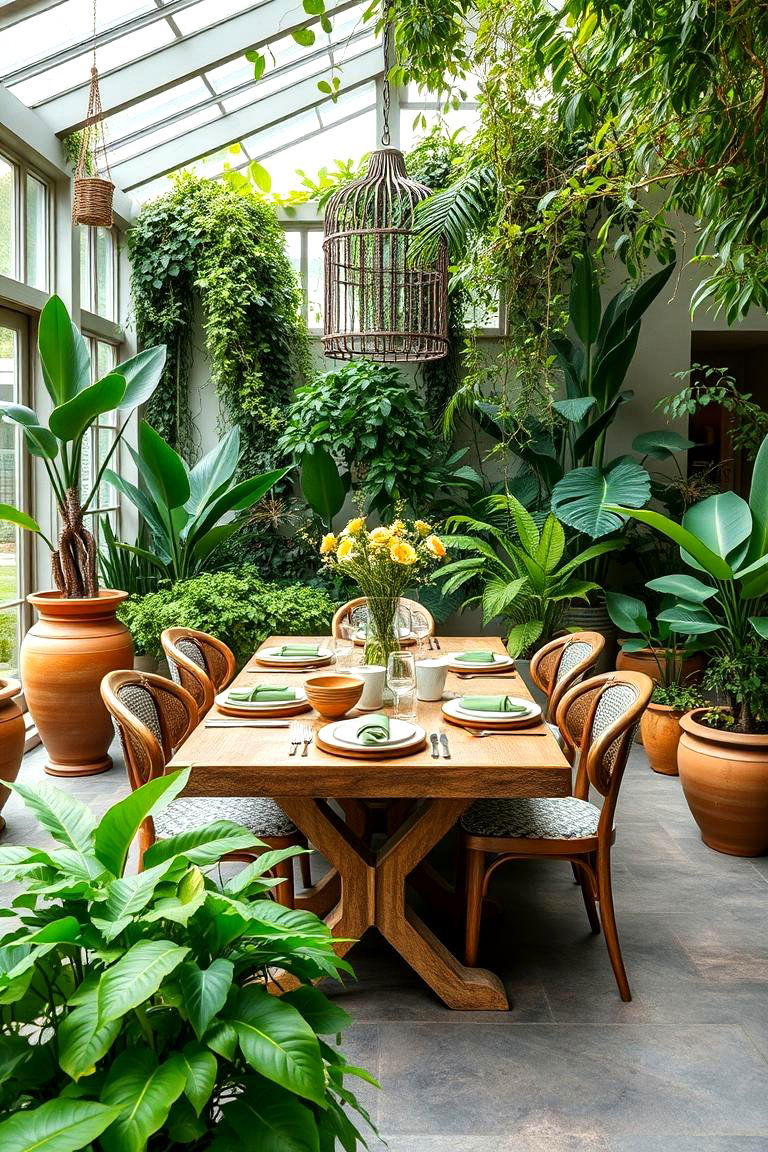 Indoor Garden Sunroom - 24 Sunroom Dining Room Ideas
