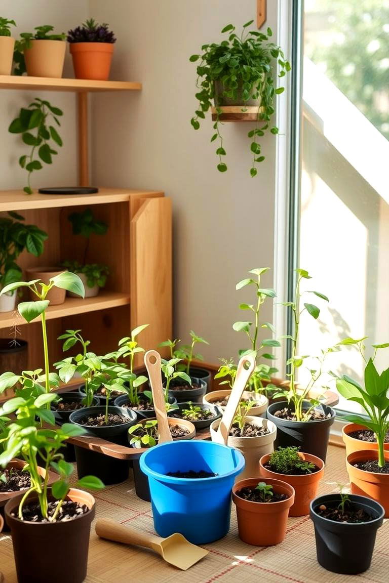 Indoor Gardening Space - 24 montessori nursery ideas