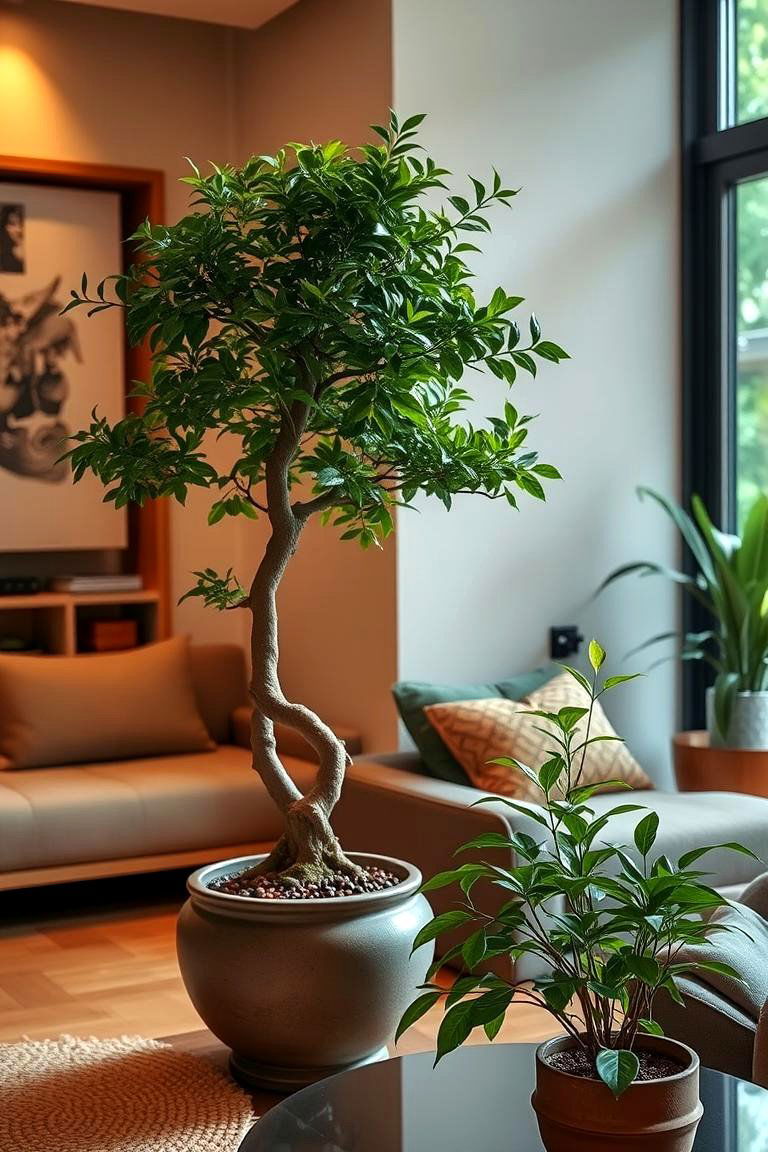 Indoor Greenery Harmony - 24 Japanese Style Living Room Ideas