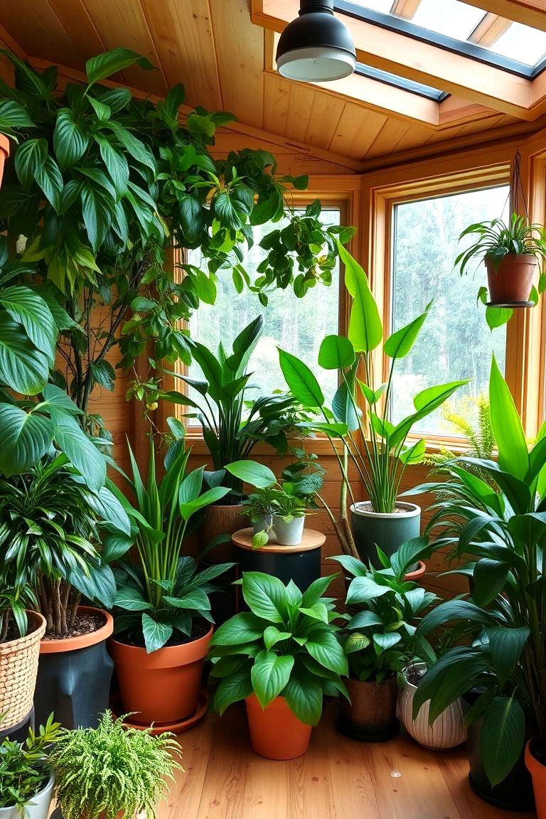 Indoor Greenery and Potted Plants - 24 Cabin Decor Ideas