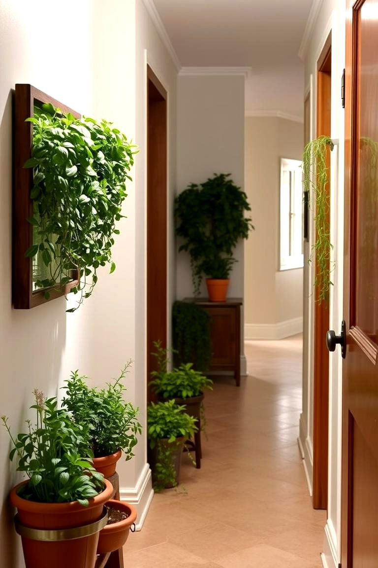 Indoor Herb Garden Displays - 24 Green Hallway Ideas