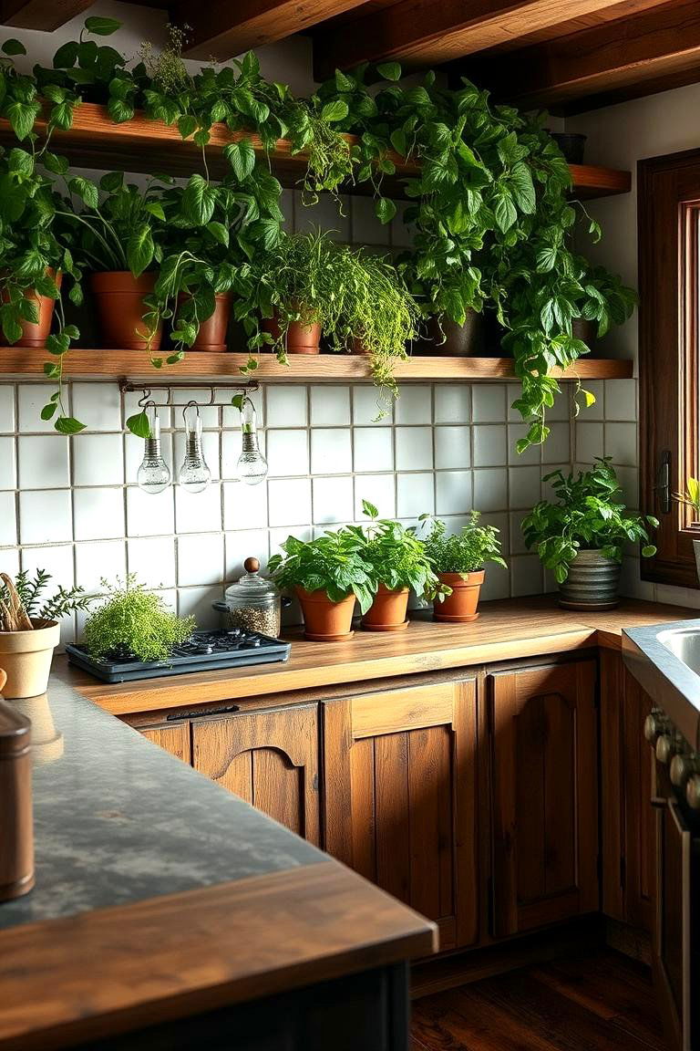 Indoor Herb Garden Oasis - 24 Sunroom Kitchen Ideas