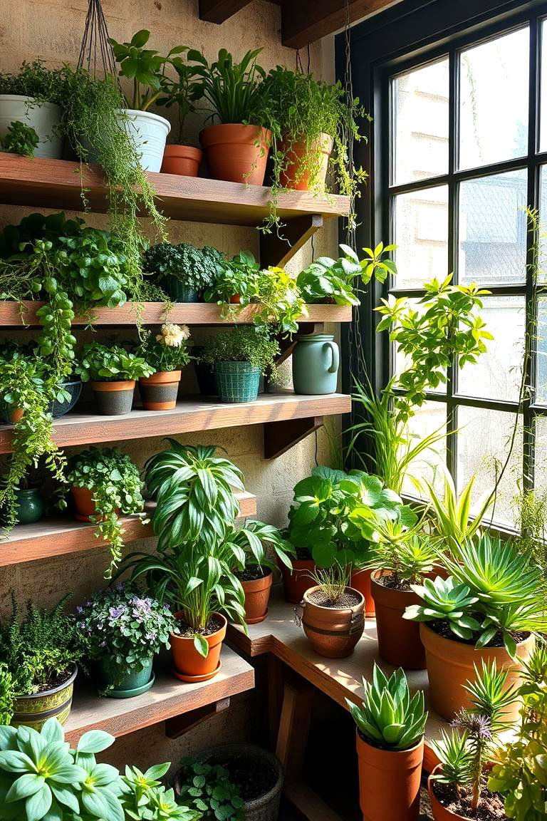 Indoor Herb Garden Oasis - 24 Garden Room Ideas