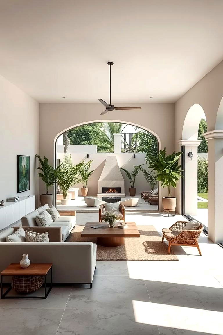 Indoor Outdoor Flow - 24 Mediterranean Living Room Ideas