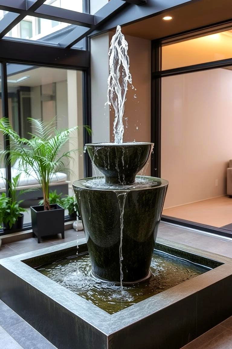 Indoor Outdoor Fountain - 24 Backyard Fountain Ideas