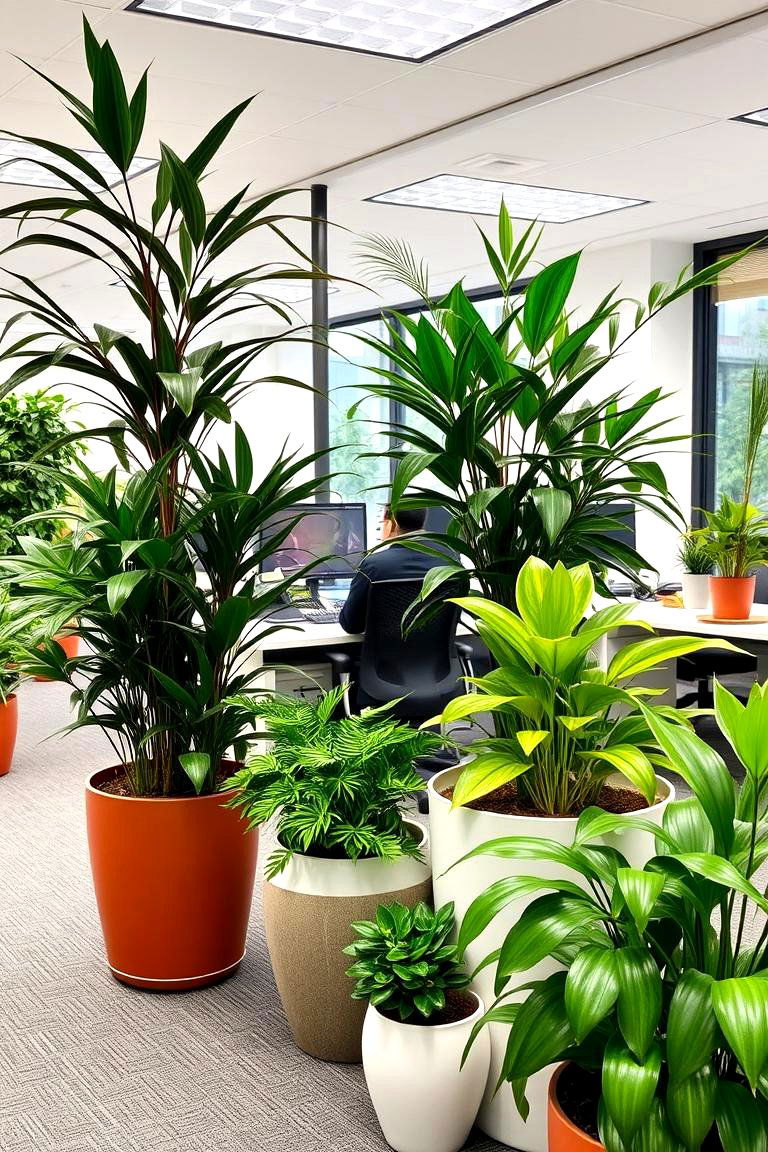 Indoor Plant Integration - 24 Small Office Ideas