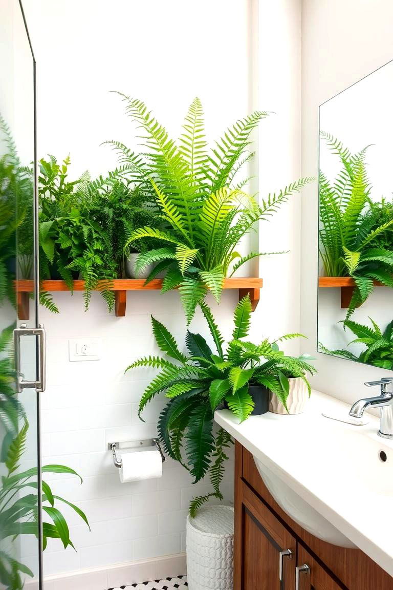 Indoor Plants - 24 Western Bathroom Ideas
