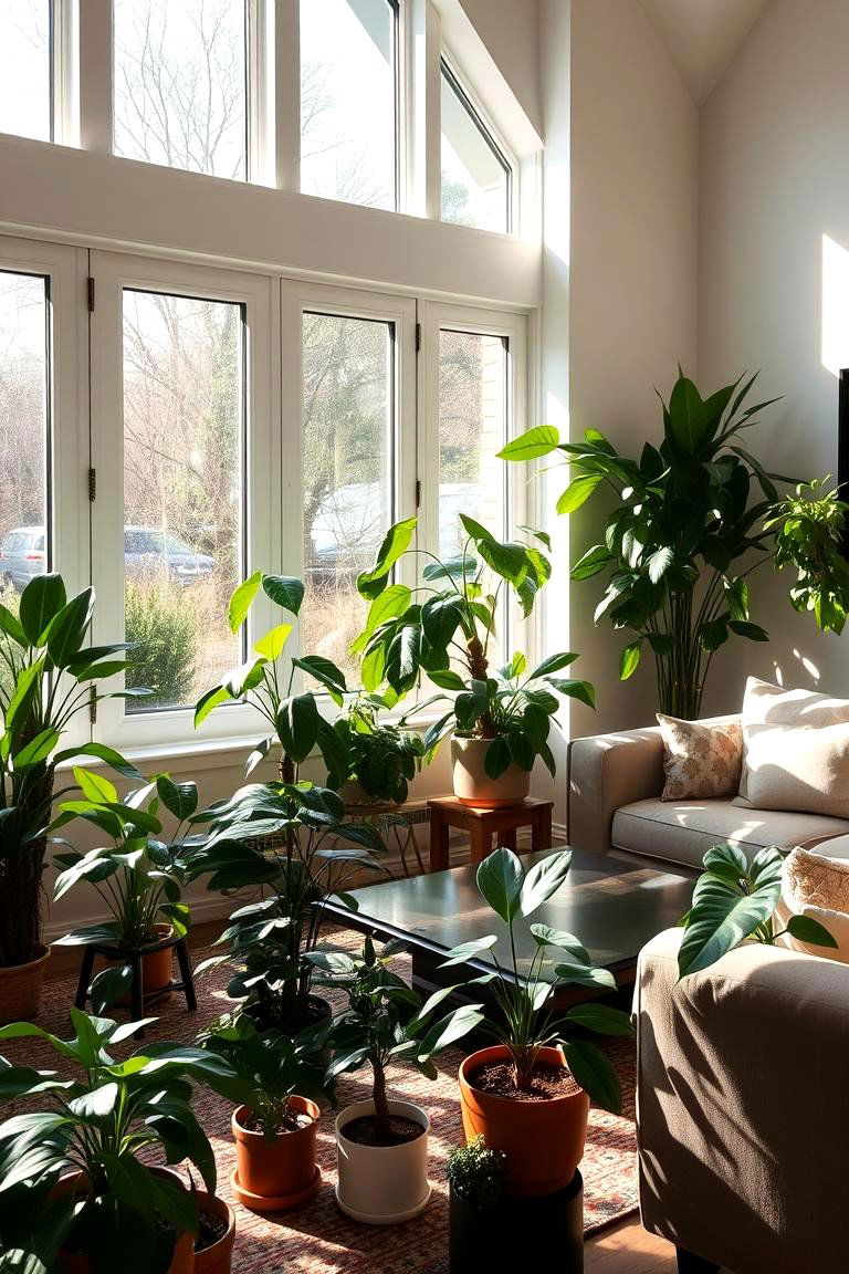 Indoor Plants for Fresh Air and Style - 24 Family Room Ideas