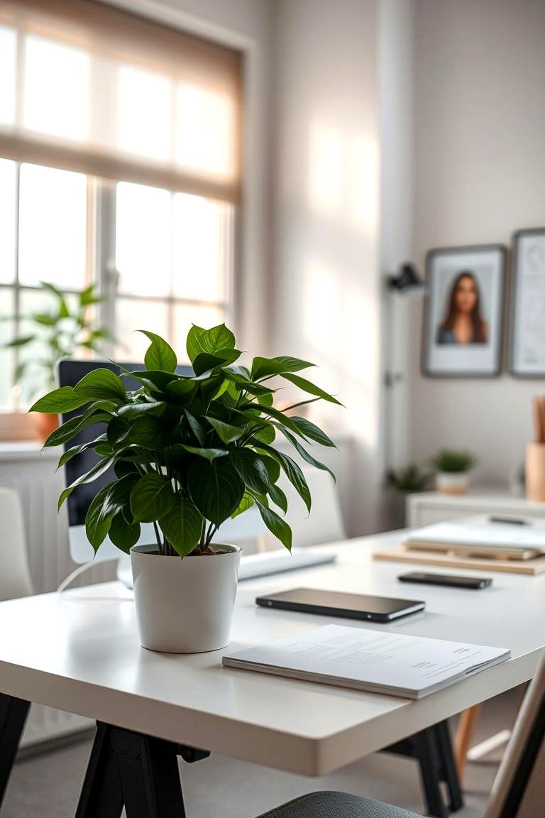 Indoor Plants for Fresh Air - 24 Cubicle Decor Ideas