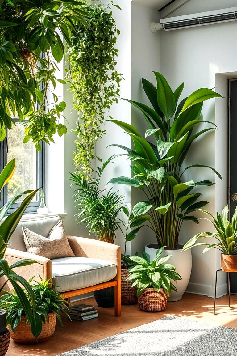Indoor Plants for Serenity - 24 Therapist Office Decor Ideas