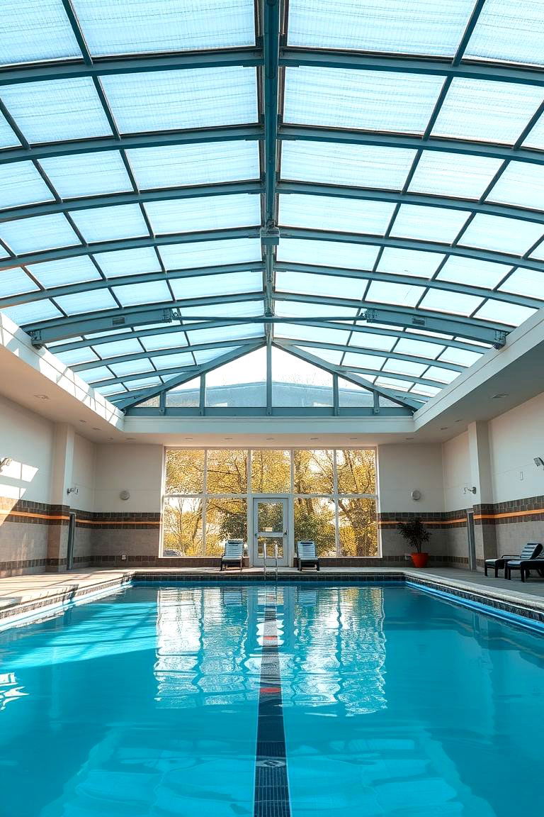 Indoor Pool with Retractable Roof - 24 Indoor Pool Ideas