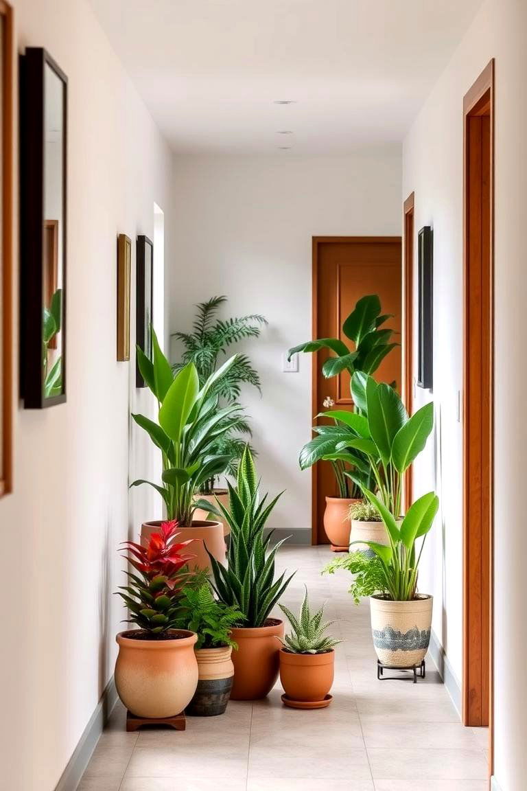 Indoor Potted Plant Arrangements - 24 Green Hallway Ideas