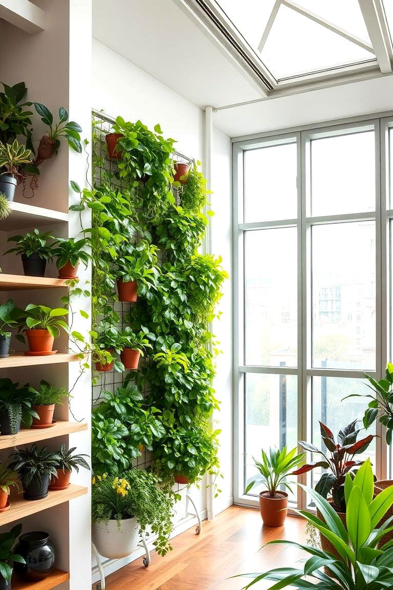 Indoor Vertical Garden - 24 Enclosed Garden Ideas