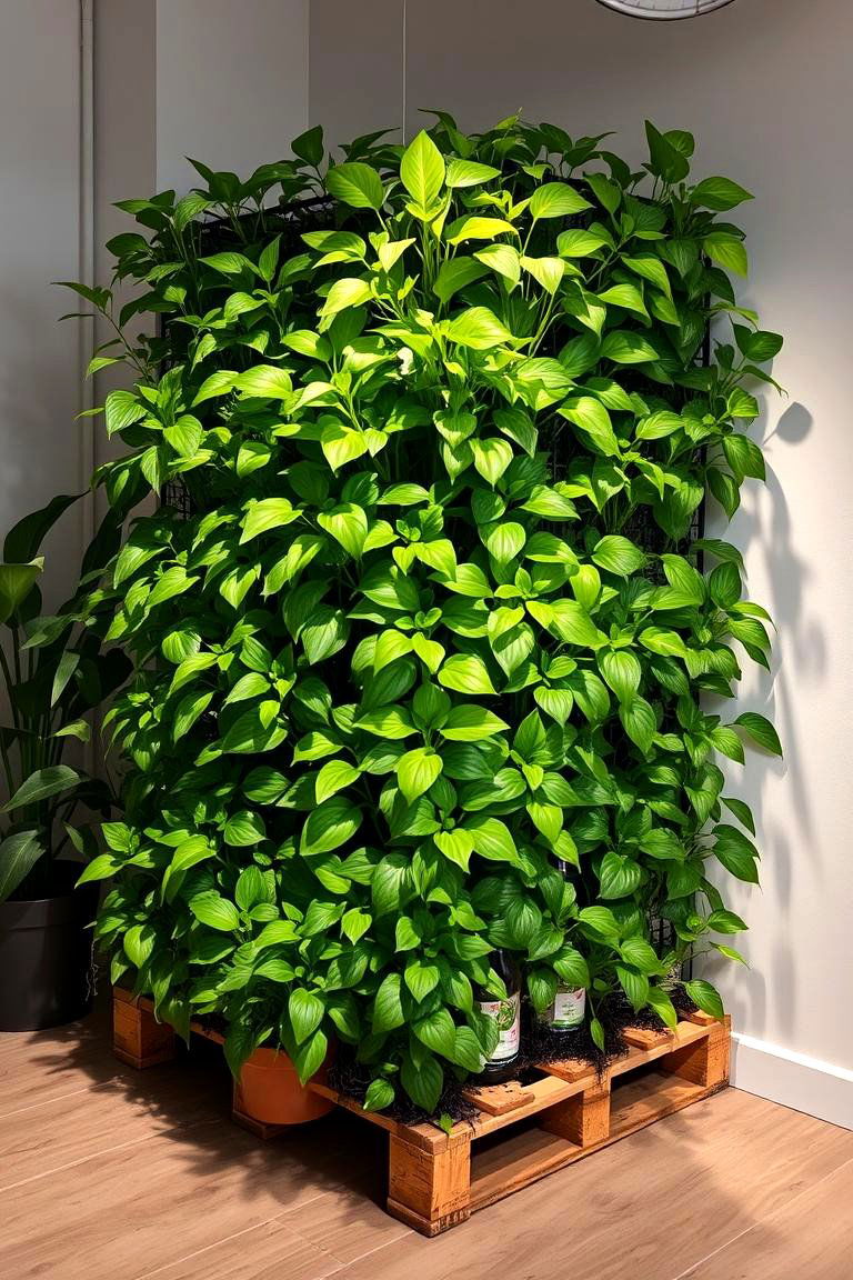 Indoor Vertical Oasis - 24 Vertical Pallet Garden Ideas