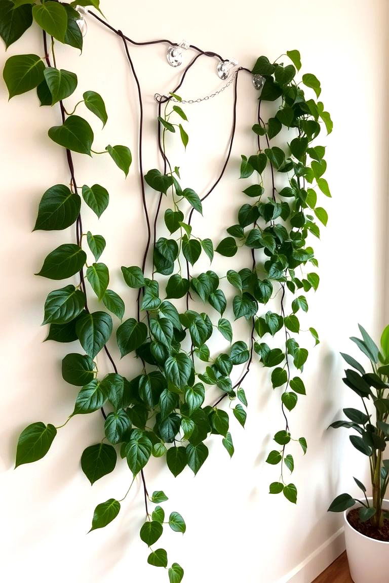 Indoor Vine Wall - 24 Indoor Plant Wall Ideas