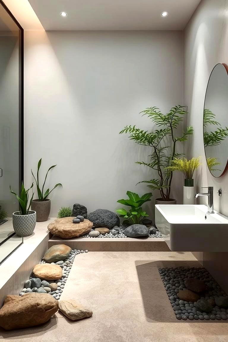 Indoor Zen Garden Bathroom - 24 Greenhouse Bathroom Ideas