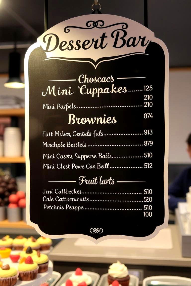Indulge Your Sweet Tooth Dessert Bar Sign - 24 Wedding Sign Ideas