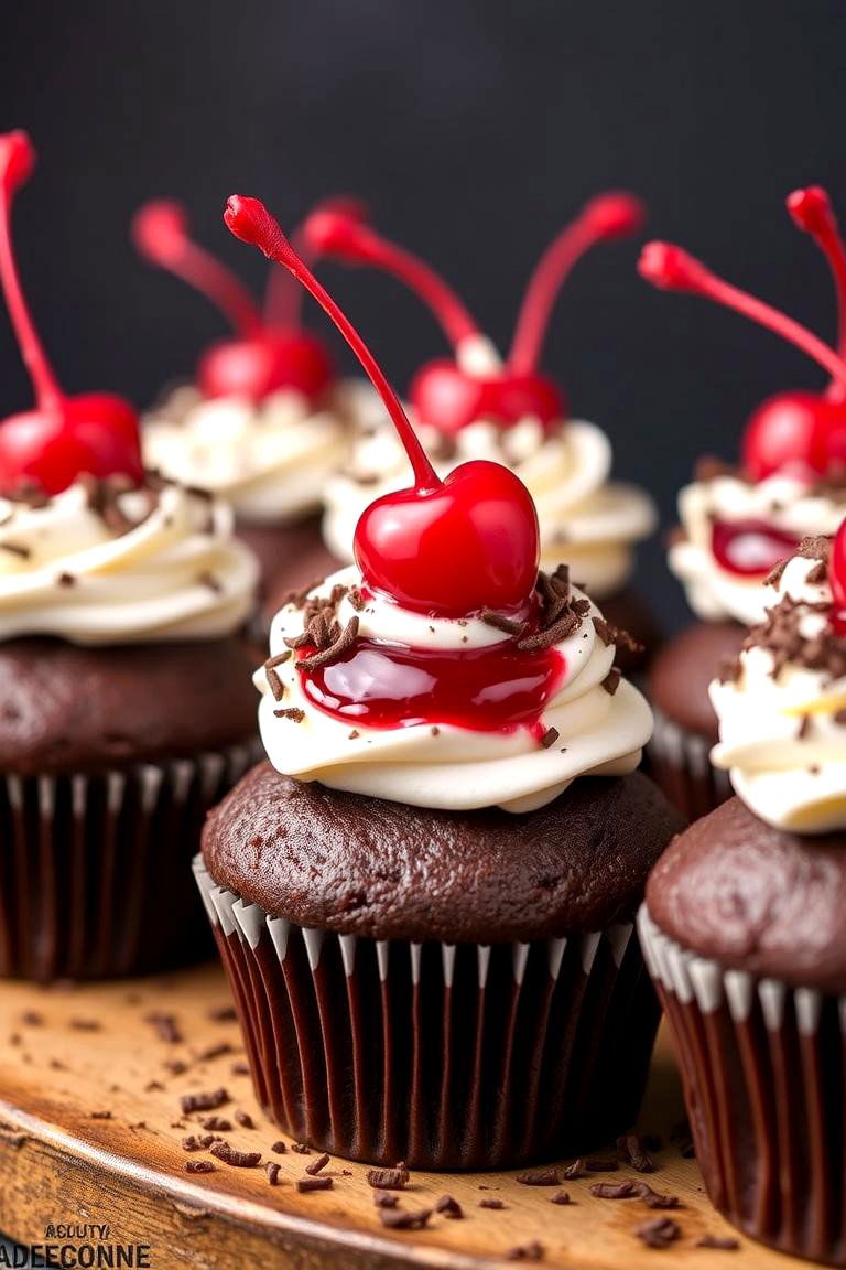 Indulgent Black Forest Treat - 24 Wedding Cupcake Ideas