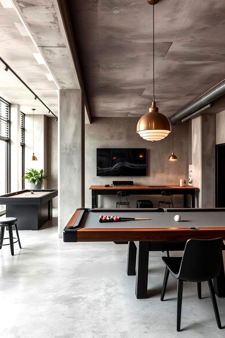 Industrial Chic - 24 Game Room Paint Ideas