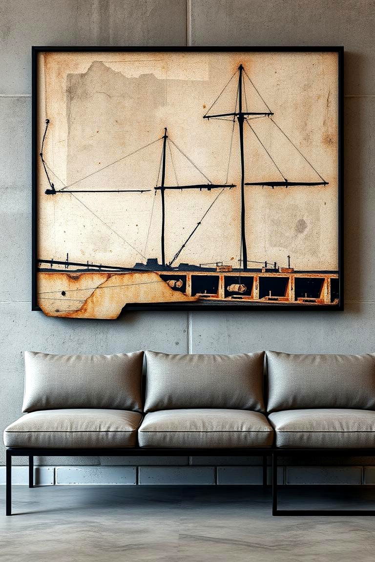 Industrial Chic Artworks - 24 Large Wall Art Ideas