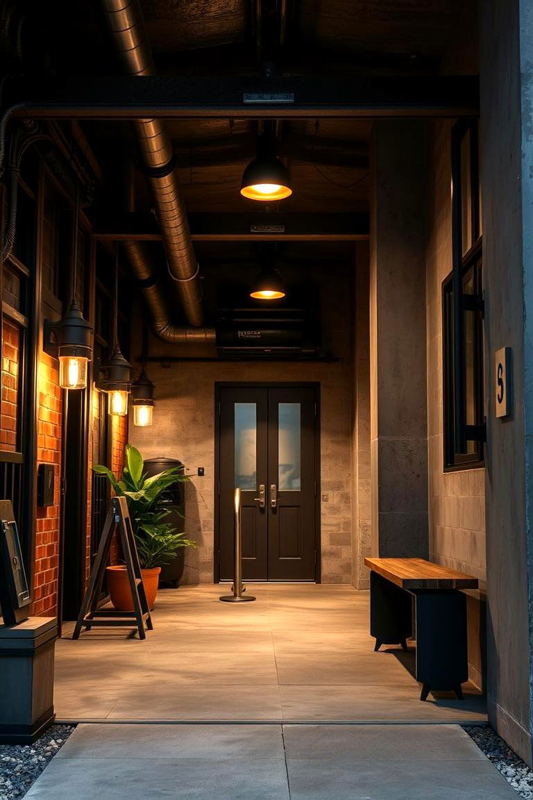 Industrial Chic Car Porch Design - 24 Car Porch Design Ideas