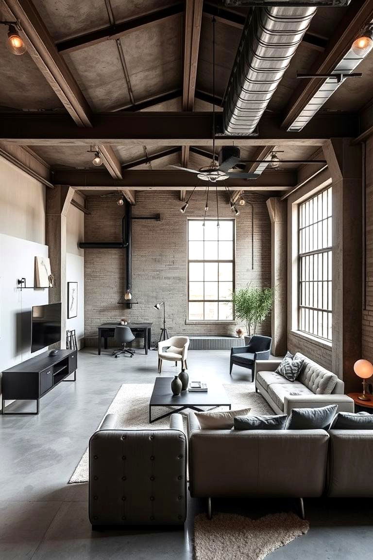 Industrial Chic Cave - 24 Man Cave Ideas