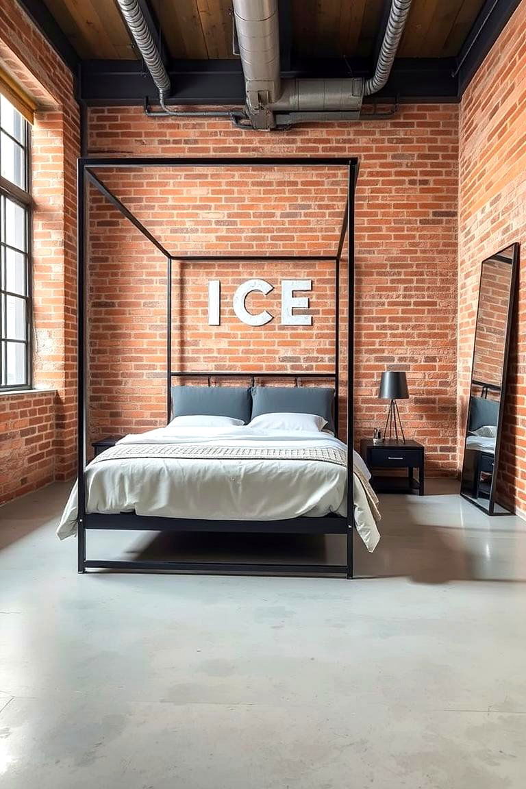 Industrial Chic Charm - 24 Modern Bedroom Ideas