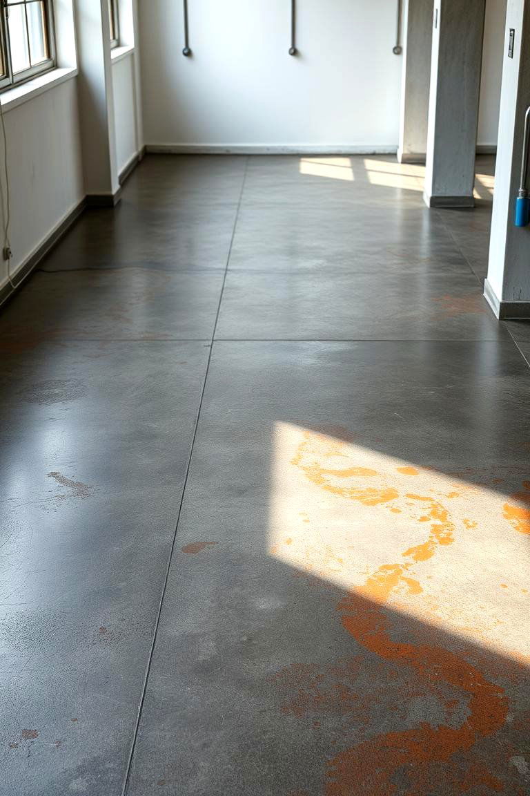 Industrial Chic Concrete Transformation - 24 Indoor Concrete Floor Paint Ideas