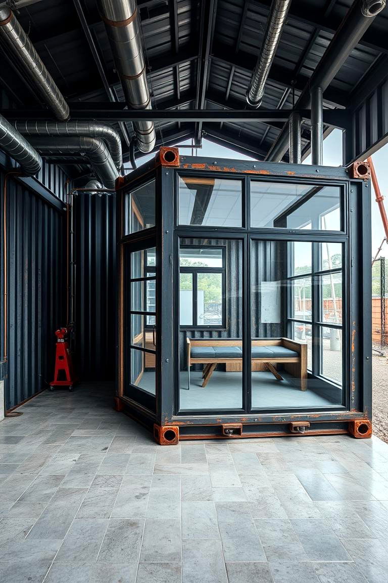 Industrial Chic Container Home - 24 Container Home Ideas