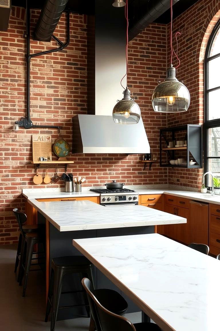 Industrial Chic Design - 24 Eclectic Kitchen Ideas