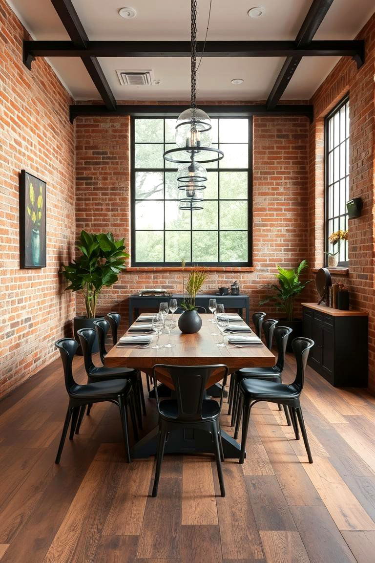 Industrial Chic Dining Room - 24 Dining Room Ideas