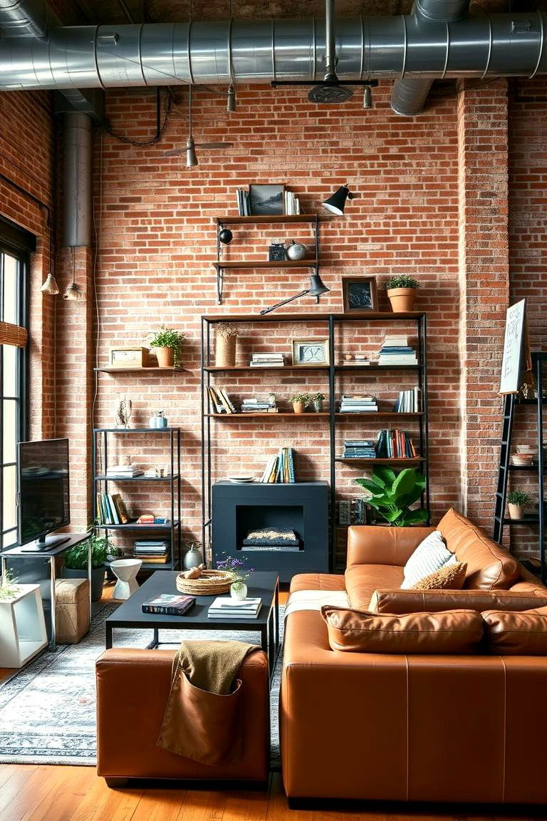 Industrial Chic Elements for Urban Sophistication - 24 Luxury Living Room Ideas