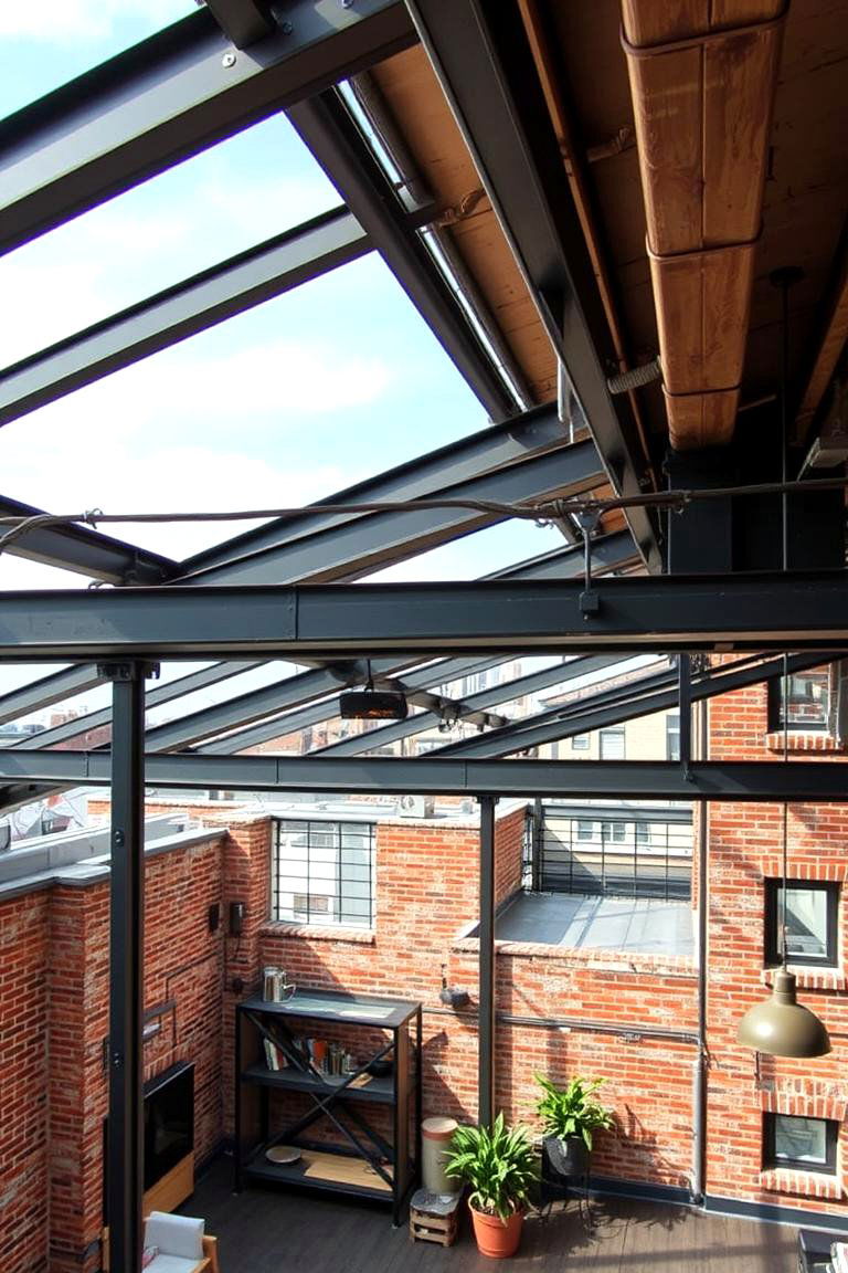 Industrial Chic Loft - 24 Rooftop Deck Ideas