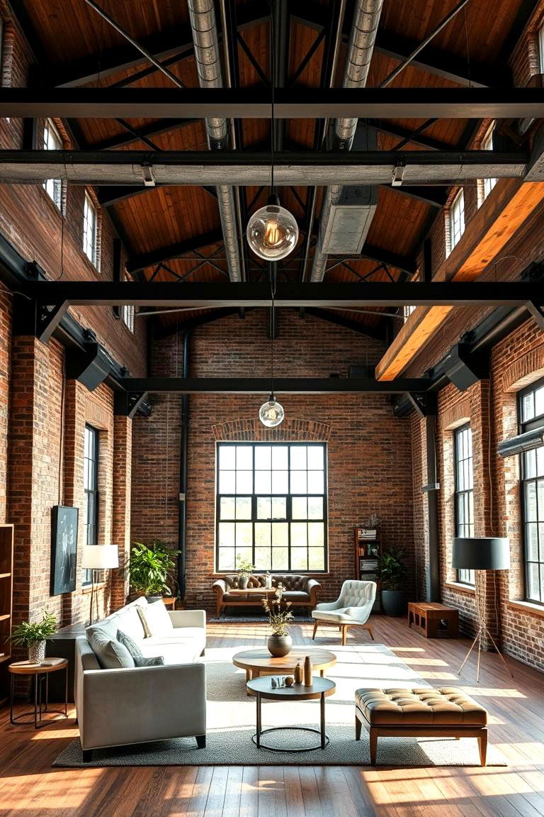 Industrial Chic Loft Office - 24 Loft Office Ideas
