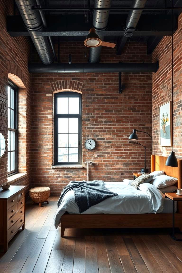 Industrial Chic Loft Style - 24 Loft Bedroom Ideas