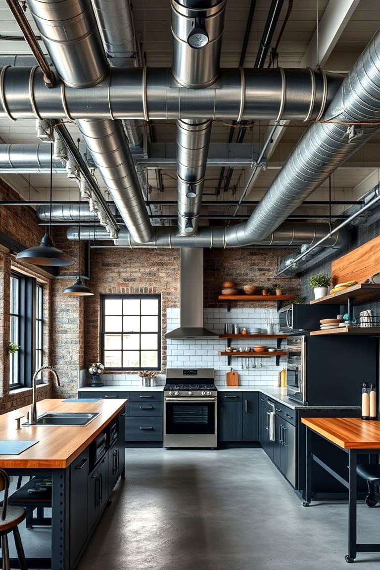 Industrial Chic Office Kitchen - 24 Office Kitchen Ideas