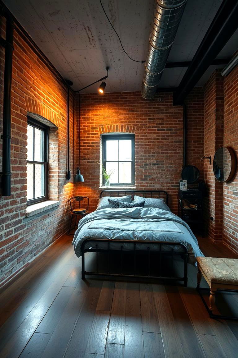 Industrial Chic Sanctuary - 24 Bedroom Ideas For Couples
