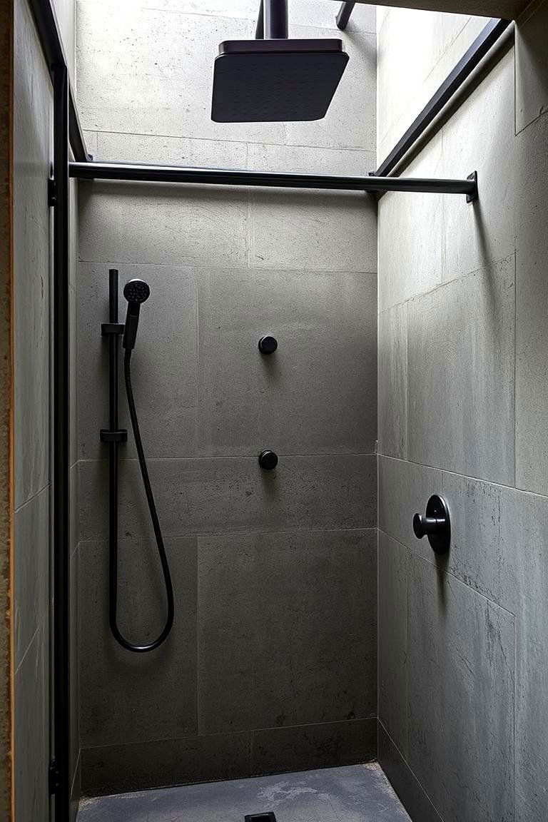 Industrial Chic Shower - 24 Luxury Shower Ideas