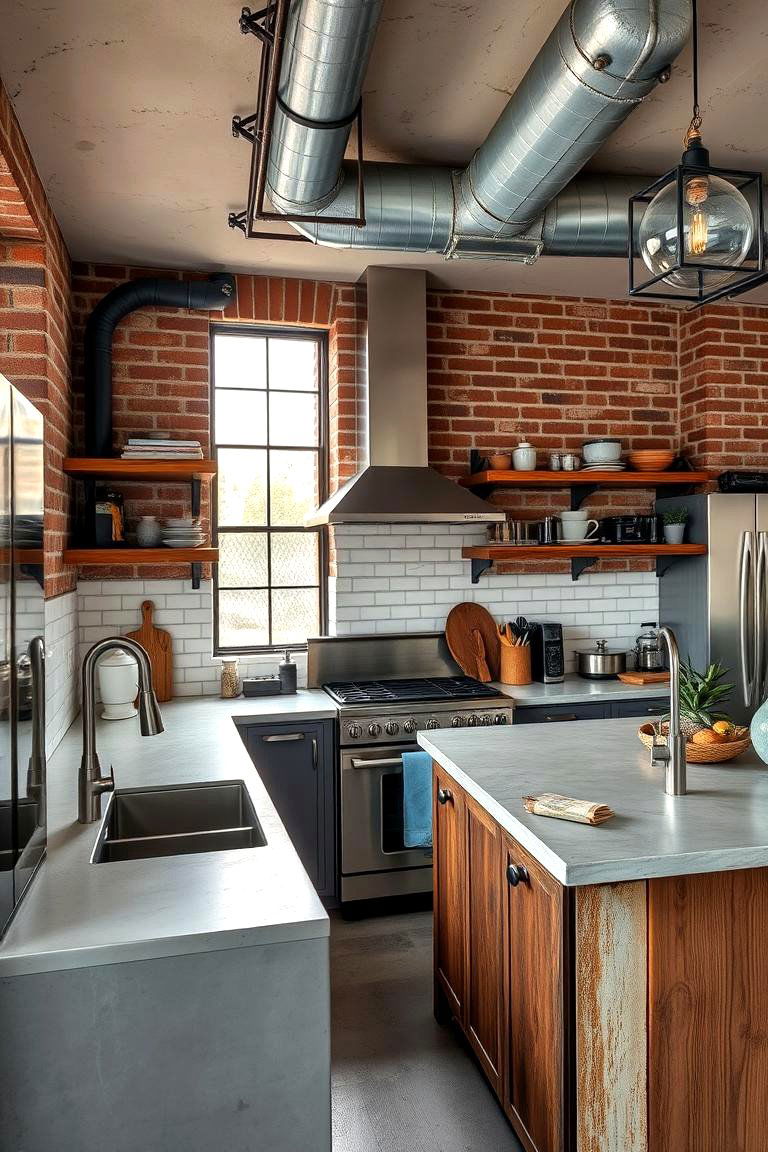Industrial Chic Style - 24 Dream Kitchen Ideas