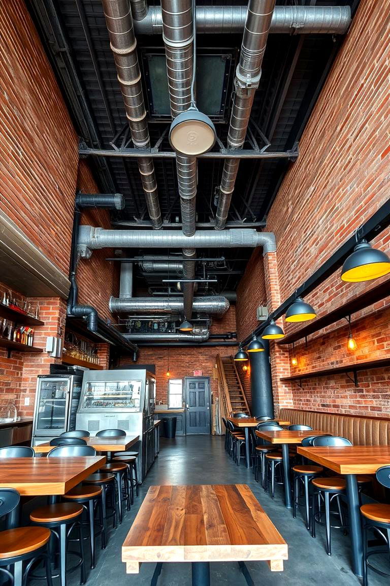 Industrial Chic Style - 24 Restaurant Interior Design Ideas